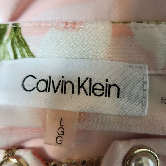Calvin Klein Women's Pink Floral Blouse - Picture 3 of 9